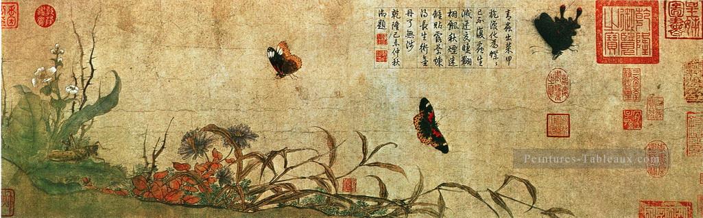 Papillon Zhaocang Art chinois traditionnel Peintures à l'huile